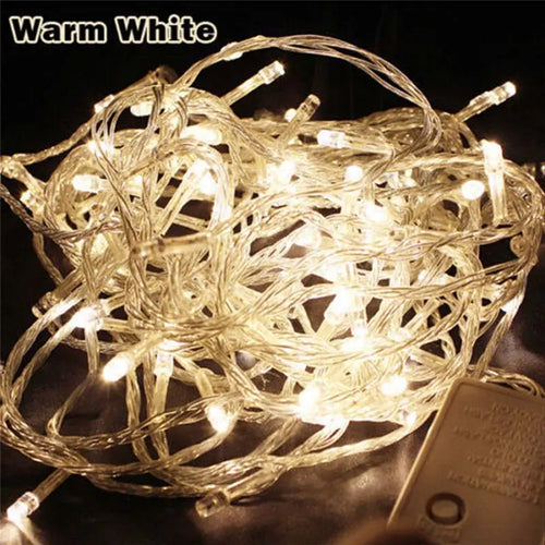 guirlande lumineuse led 100 ampoules étanches pour extérieur décorations festives - vue 4 sur 15