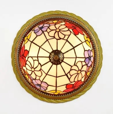 plafonnier en vitrail style méditerranéen pour extérieur et intérieur - vue 8 sur 14