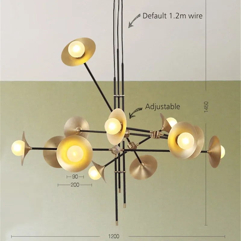 lustre créatif nordique design moderne pour décoration intérieure - vue 9 sur 9