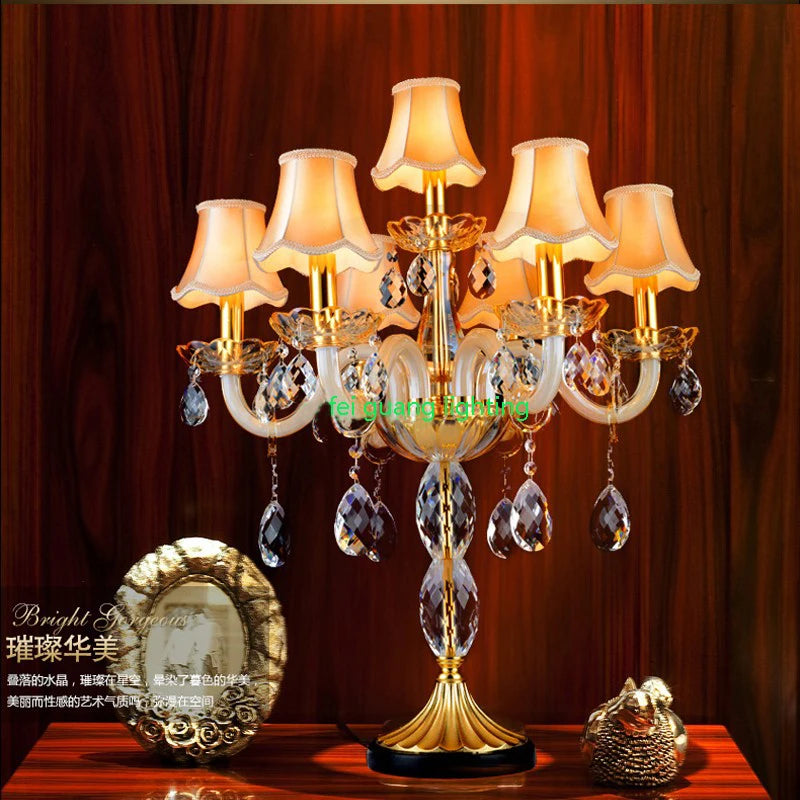 lampes de table en cristal moderne style nordique haut de gamme - vue 5 sur 6