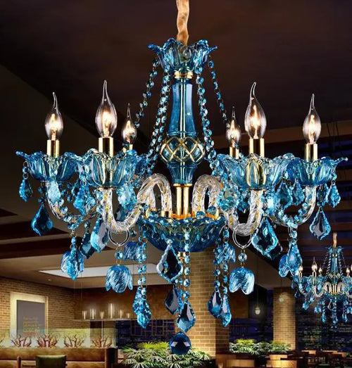 lustre en cristal pour éclairage de restaurant et café - vue 9 sur 8