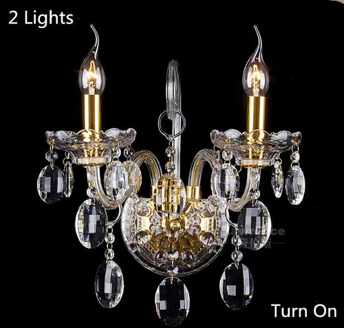 lustre en cristal moderne avec lumière design élégant - vue 4 sur 11