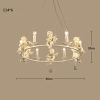 suspension rétro américaines résine bougie blanche décoration maison