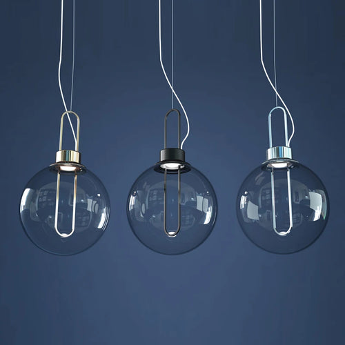suspension en verre design pour bar et restaurant - vue 8 sur 10