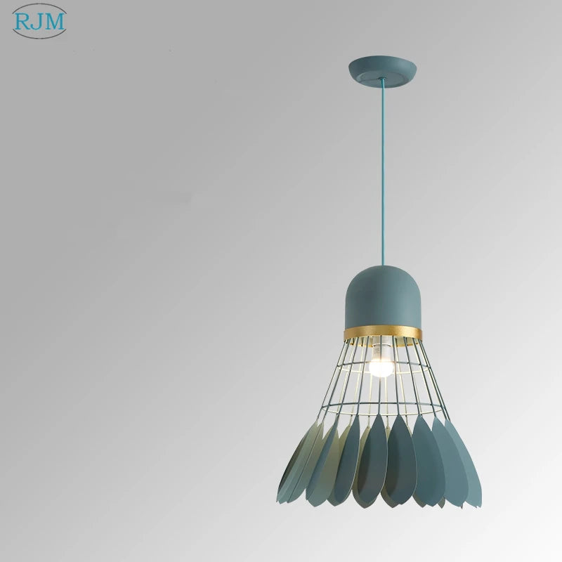 lampes suspendues modernes en fer nordiques pour éclairage led - vue 8 sur 10