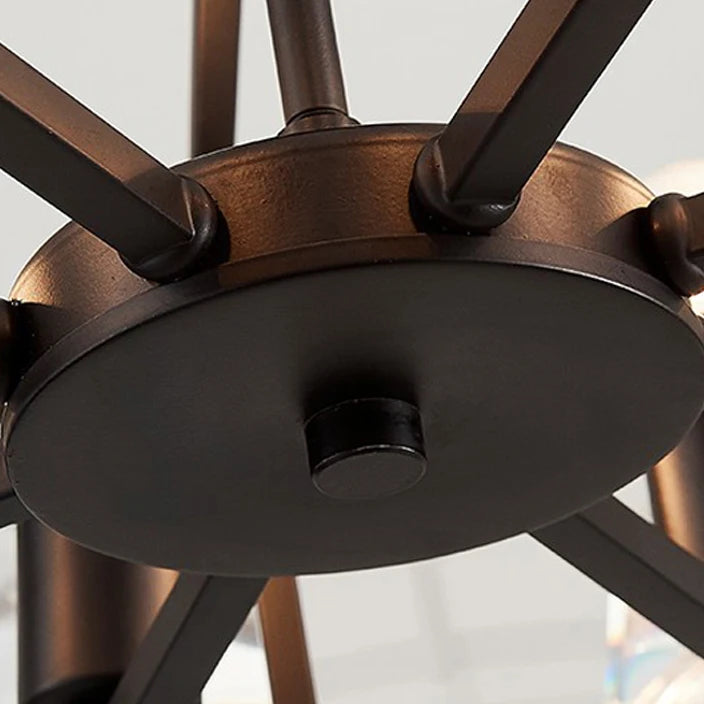 suspension en cristal fer nordique pour intérieur moderne - vue 4 sur 6