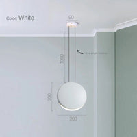 Suspension scandinave post-moderne minimaliste pour salon
