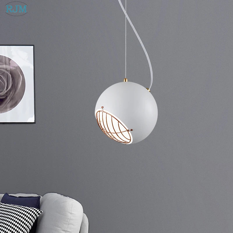 suspension Nordique créatif Macaron lumières moderne Simple personnalité fer LED salle à manger salle d'étude Restaurant éclairage