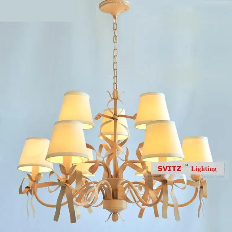 lustre led style européen pour chambre de princesse - vue 6 sur 14
