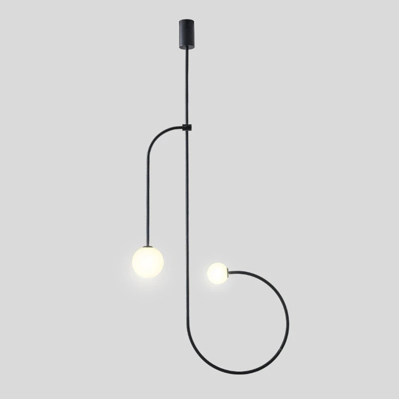 suspension minimaliste en fer pour décoration intérieure moderne