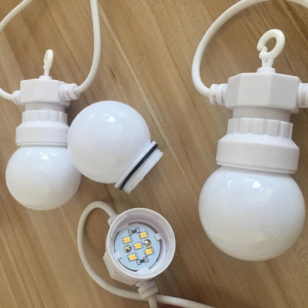 guirlande lumineuse led festoon globe étanche pour événements extérieurs - vue 4 sur 8
