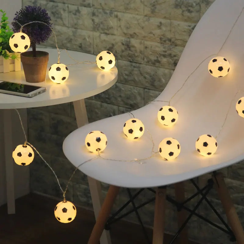 guirlande led pour décoration extérieure football noël mariage