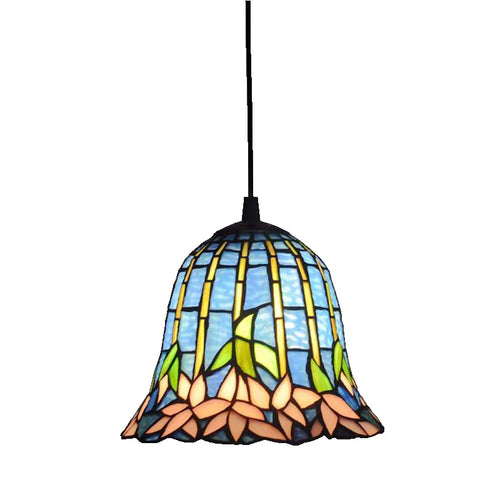 lustre antique européen style nénuphar tiffany pour restaurant et bar - vue 6 sur 5