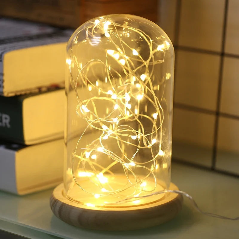 lot de 10 guirlandes lumineuses en liège pour décoration et bricolage - vue 3 sur 9