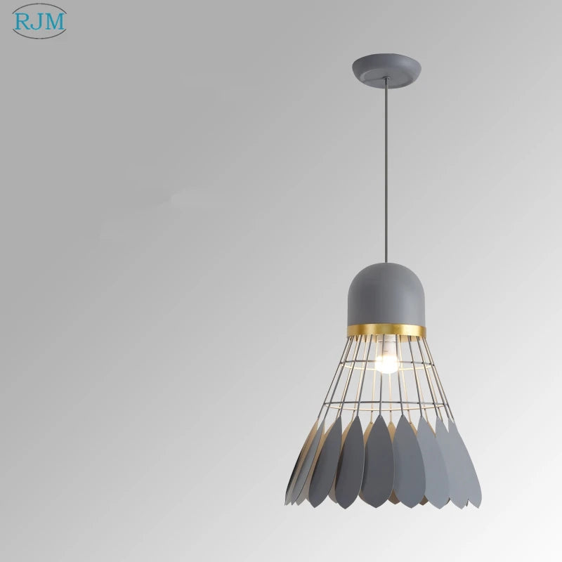 lampes suspendues modernes en fer nordiques pour éclairage led - vue 10 sur 10
