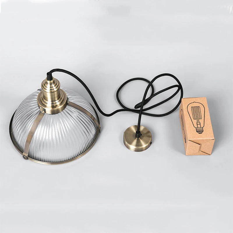 Vintage Suspension Luminaires Suspendus Abat-Jour En Verre Loft Luminaire Suspension Lampe de Suspension Led Pour Salle à manger Bureau E27