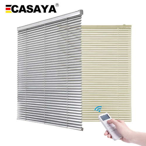 Store vénitien aluminium motorisé sur mesure cuisine salle