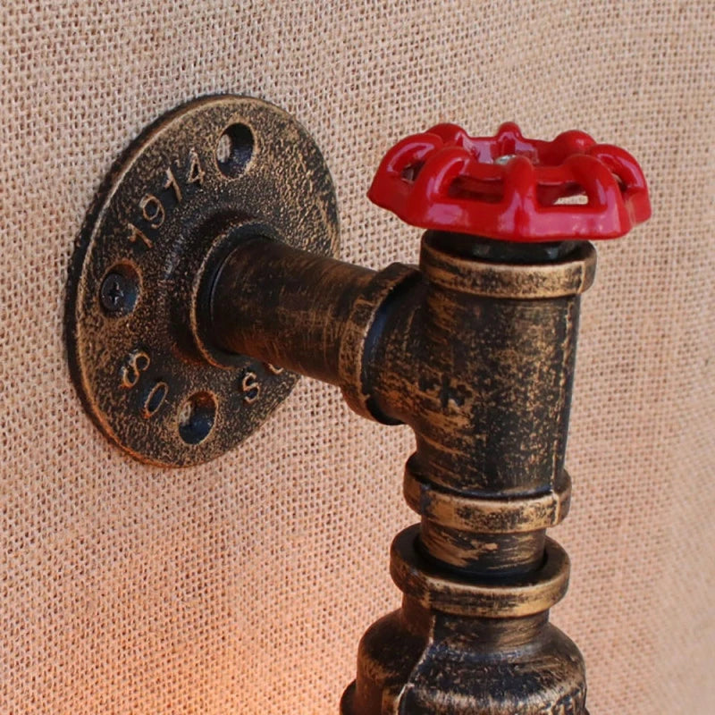 applique murale vintage industrielle gzmj loft wandlamp - vue 5 sur 7