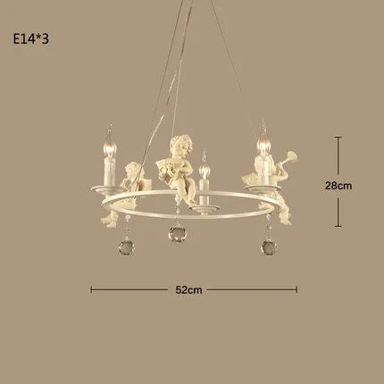 suspension rétro américaines résine bougie blanche décoration maison - vue 9 sur 8
