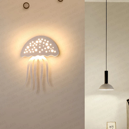 applique murale led moderne méduse enfants - vue 4 sur 6