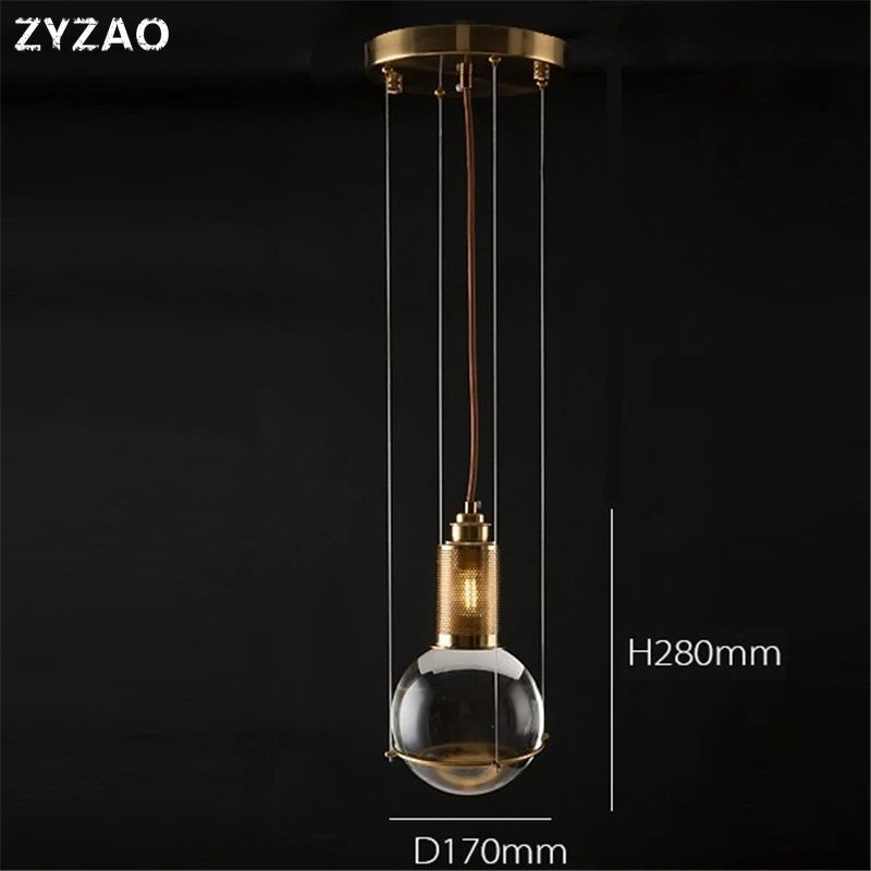 suspensions en verre cristal design nordique pour restaurants et cafés - vue 4 sur 8