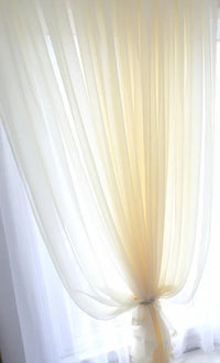 Voilage tulle transparent mesure hauteur 300cm salon chambre