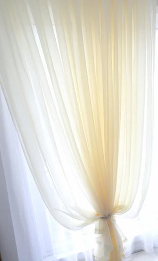 Voilage tulle transparent mesure hauteur 300cm salon chambre