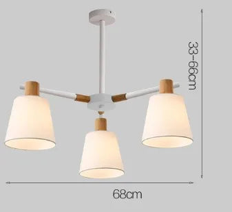 lustre à led design nordique pour éclairage suspendu moderne - vue 11 sur 17