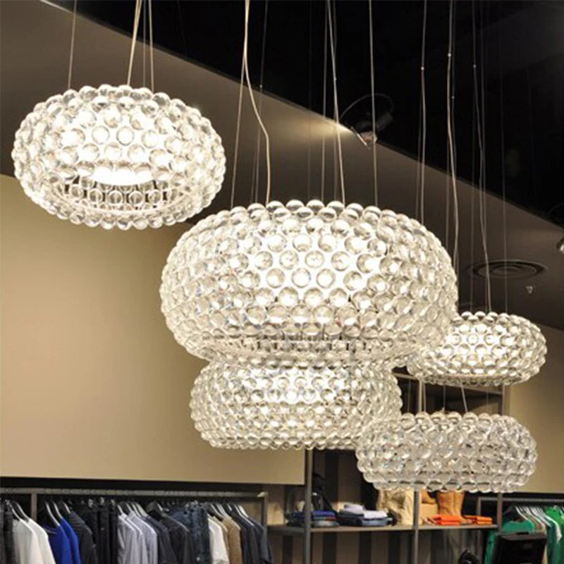 suspension moderne nordique ronde pour espace contemporain