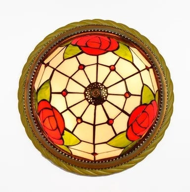 plafonnier en vitrail style méditerranéen pour extérieur et intérieur - vue 9 sur 14