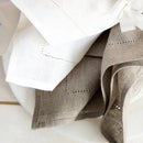 Serviette de table lot 6 lin brodé européen