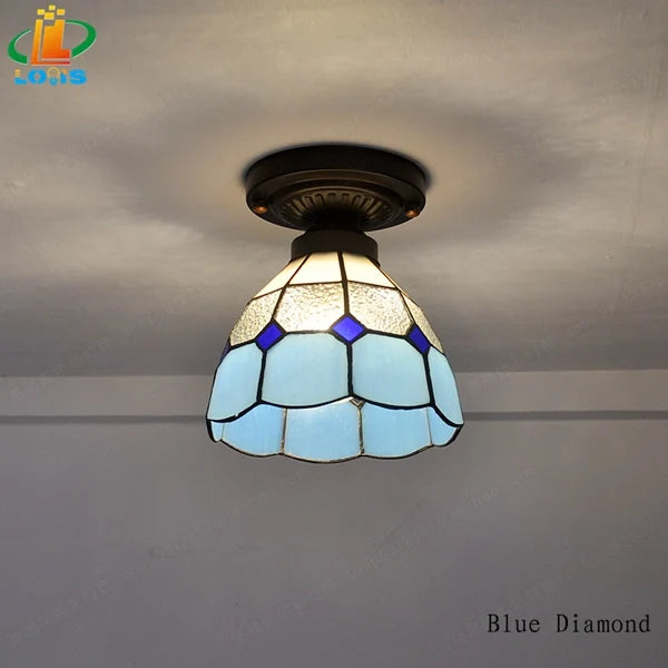 plafonnier tiffany moderne minimaliste pour décoration contemporaine