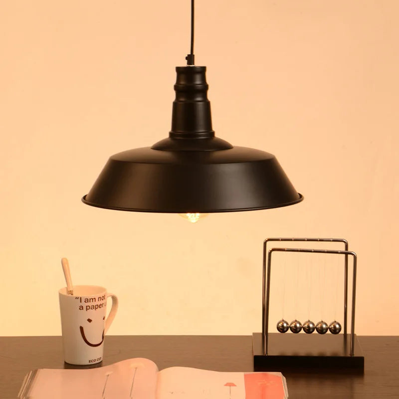 lustre vintage rustique pour bar restaurant café - vue 4 sur 8