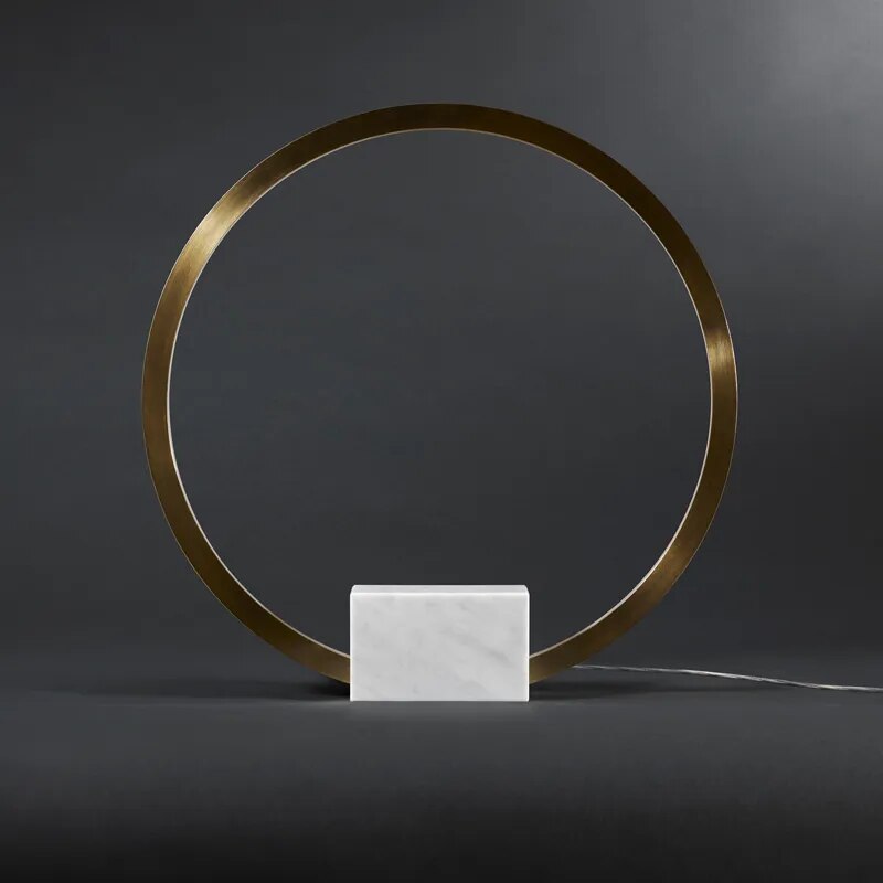 Lampe de table créative en marbre post-moderne