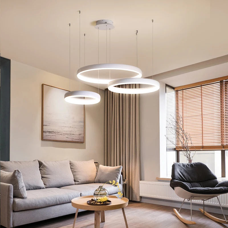 suspension moderne à led pour décoration intérieure et commerciale - vue 5 sur 6