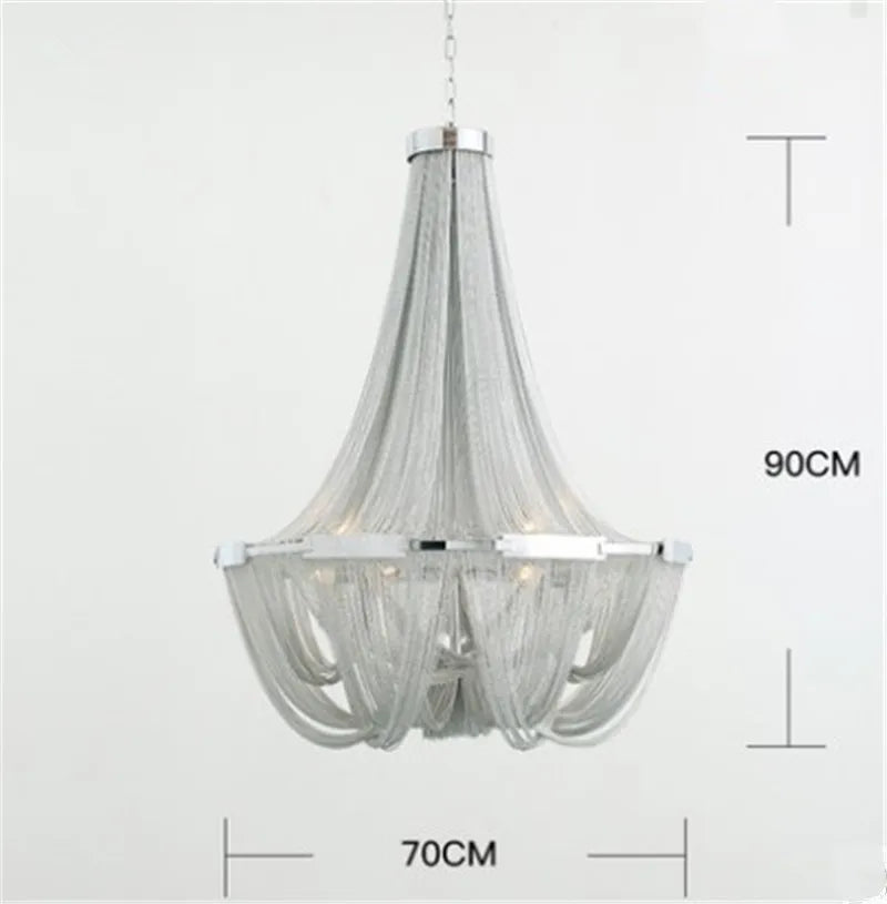 suspension moderne en aluminium design pour un éclairage élégant - vue 8 sur 9