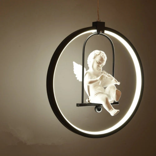 suspension moderne gzmj suspension ronde acrylique led hôtel - vue 11 sur 10