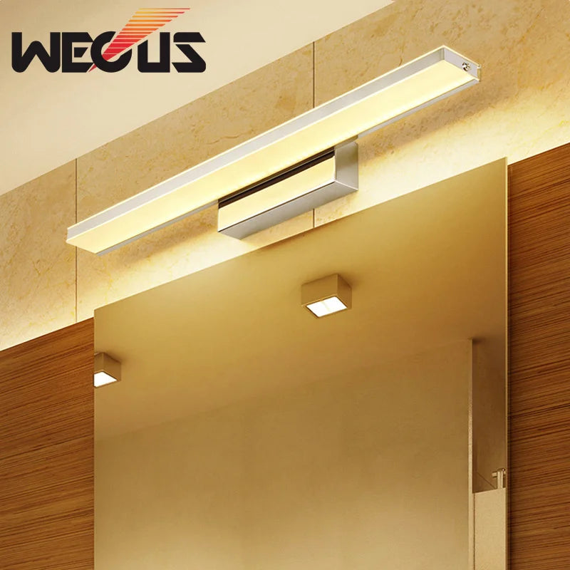 applique murale led pour toilette et maquillage moderne