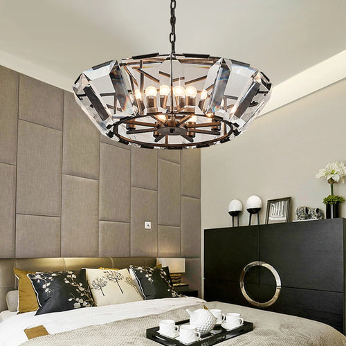 suspension en cristal fer nordique pour intérieur moderne - vue 2 sur 6