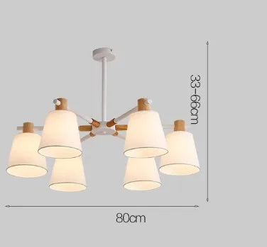 lustre à led design nordique pour éclairage suspendu moderne - vue 12 sur 17