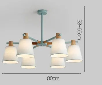 lustre à led design nordique pour éclairage suspendu moderne - vue 15 sur 17