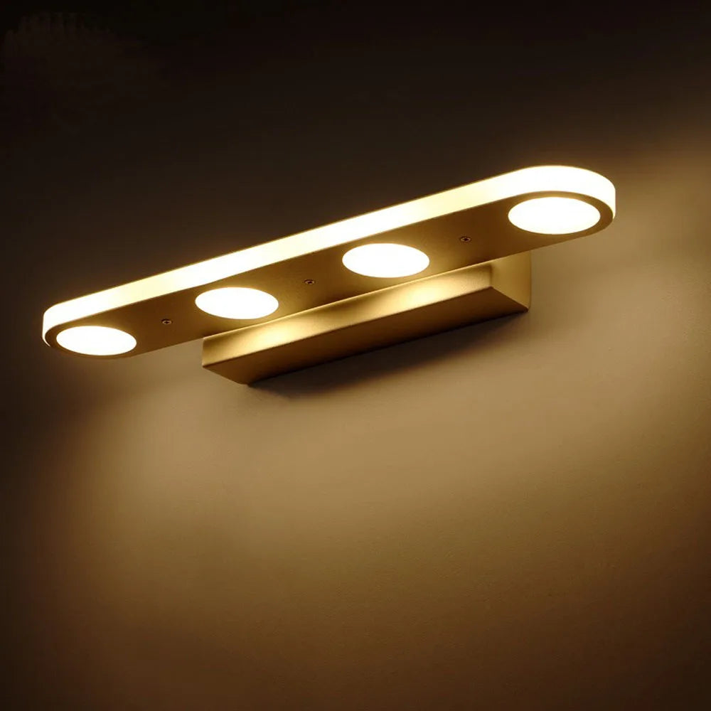 Applique murale LED lampe miroir avant lumière 10W 15W Simple moderne salle de bain maquillage toilette chambre blanc chaud lumière du jour AC110V AC220V - vue 3 sur 6