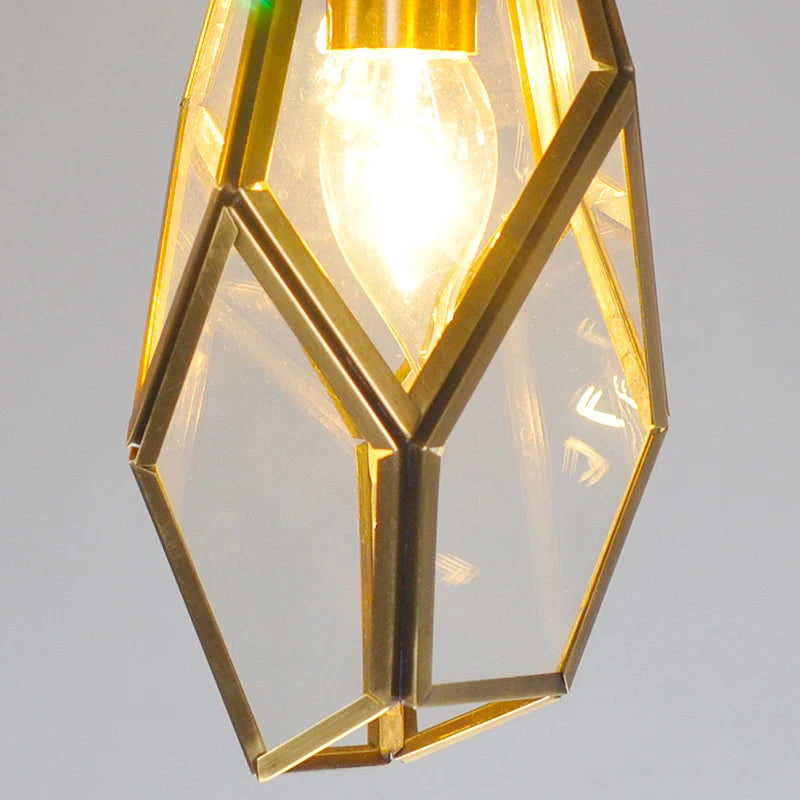 suspension art déco diamant pour éclairage intérieur et extérieur - vue 7 sur 15