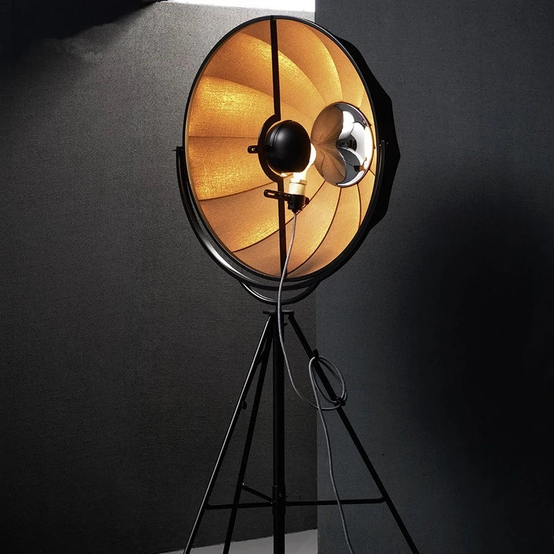 lampadaire moderne gzmj satellite en métal avec abat-jour en tissu - vue 3 sur 9