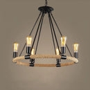 gzmj suspension lumineuse industrielle vintage en chanvre