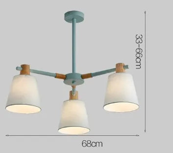 lustre à led design nordique pour éclairage suspendu moderne - vue 9 sur 17