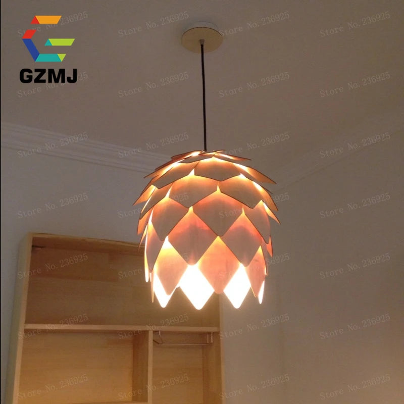 suspension style pays américain en bois design nordique