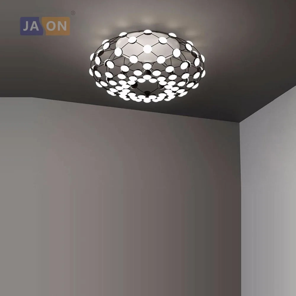 plafonnier led postmoderne en fer acrylique design élégant