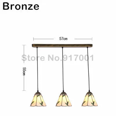 3 Heads Colorful Glass LED Pendant Lamps Light,Bedroom Suspension Hanging Ceiling Lamp - vue 15 sur 30