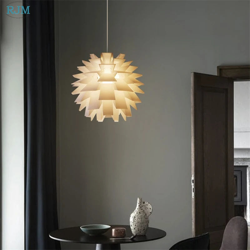 lampes suspendues design nordique moderne en forme de noix de pin - vue 5 sur 8
